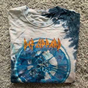 Def Leppard Adrenalize Tie Dye T-Shirt. Medium. Official Def Leppard.